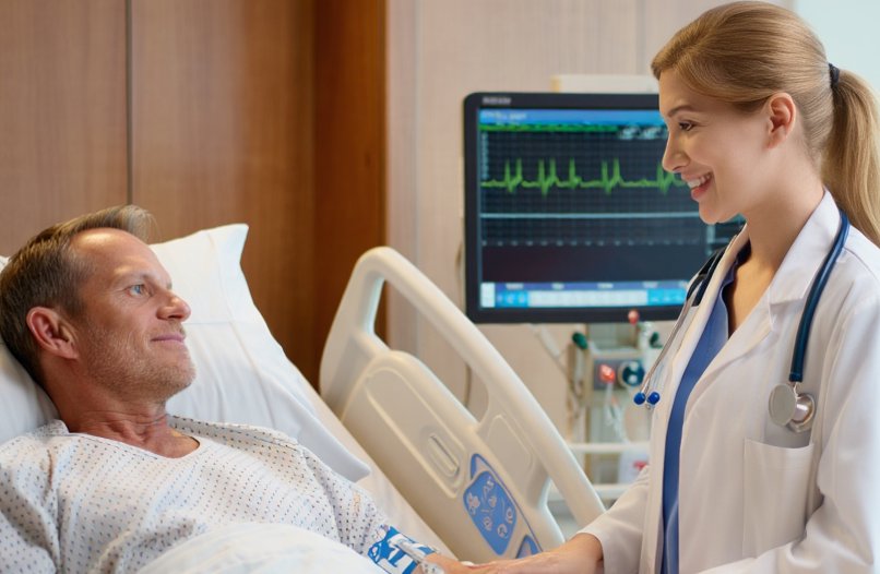 Вывод из запоя в клинике: пациент проходит детоксикацию под наблюдением врача